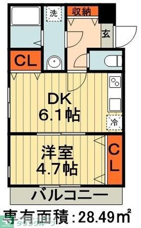 プランドール千葉の物件間取画像